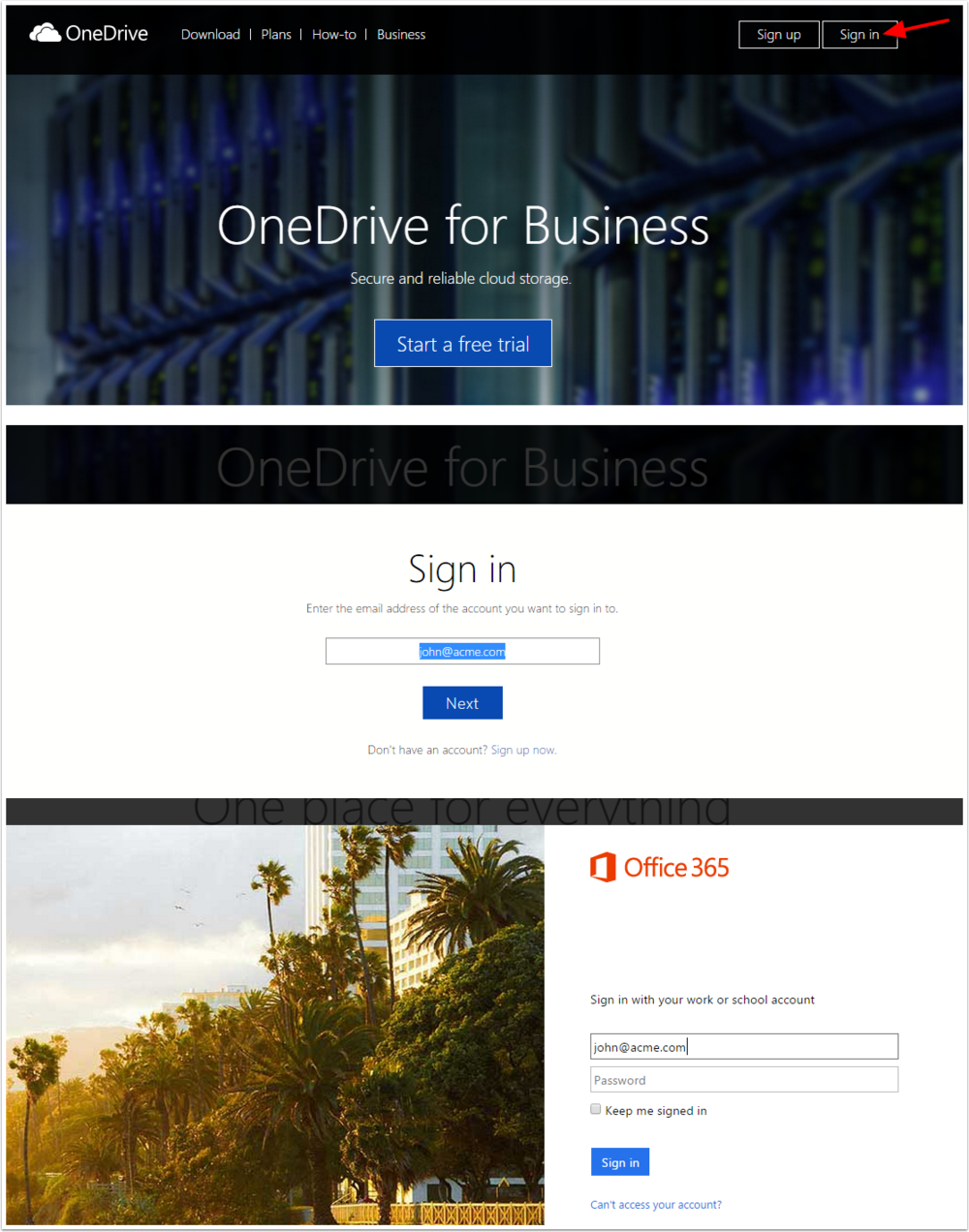 office 365 onedrive for business how to share